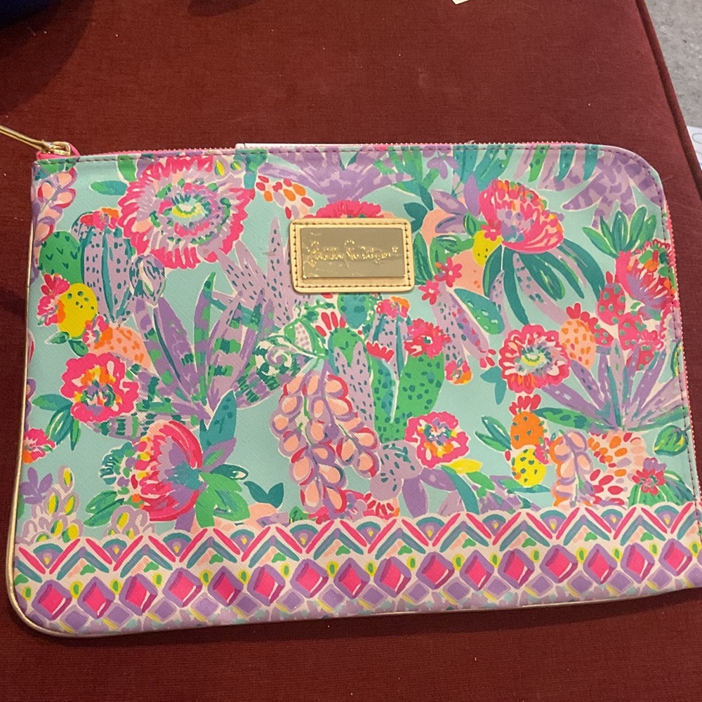 Lilly Pulitzer Me and My Zesty Floral Laptop Sleeve w/Removable Pouch